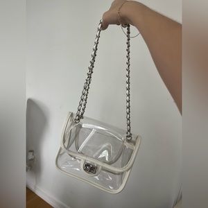 Clear white bag